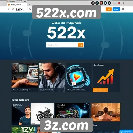 Evolução do design do site 522x.com